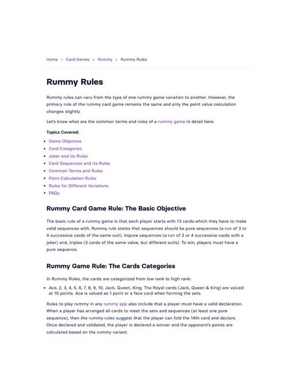 Rummy Guide: Keep a Rule Exception Register